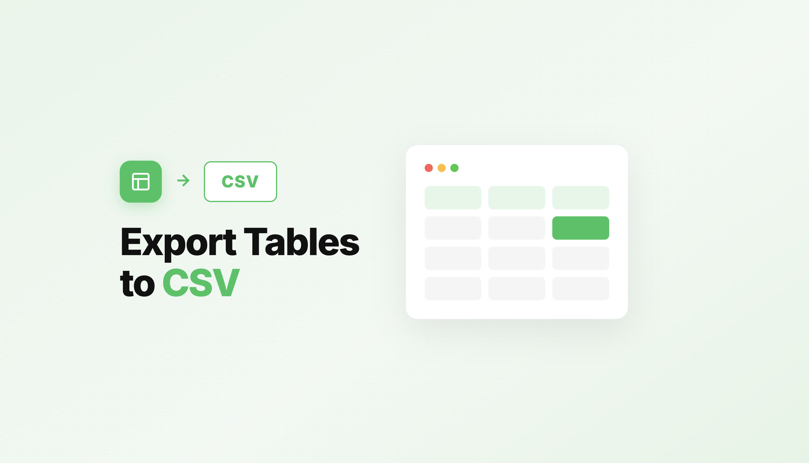 Export HTML tables to CSV tutorial