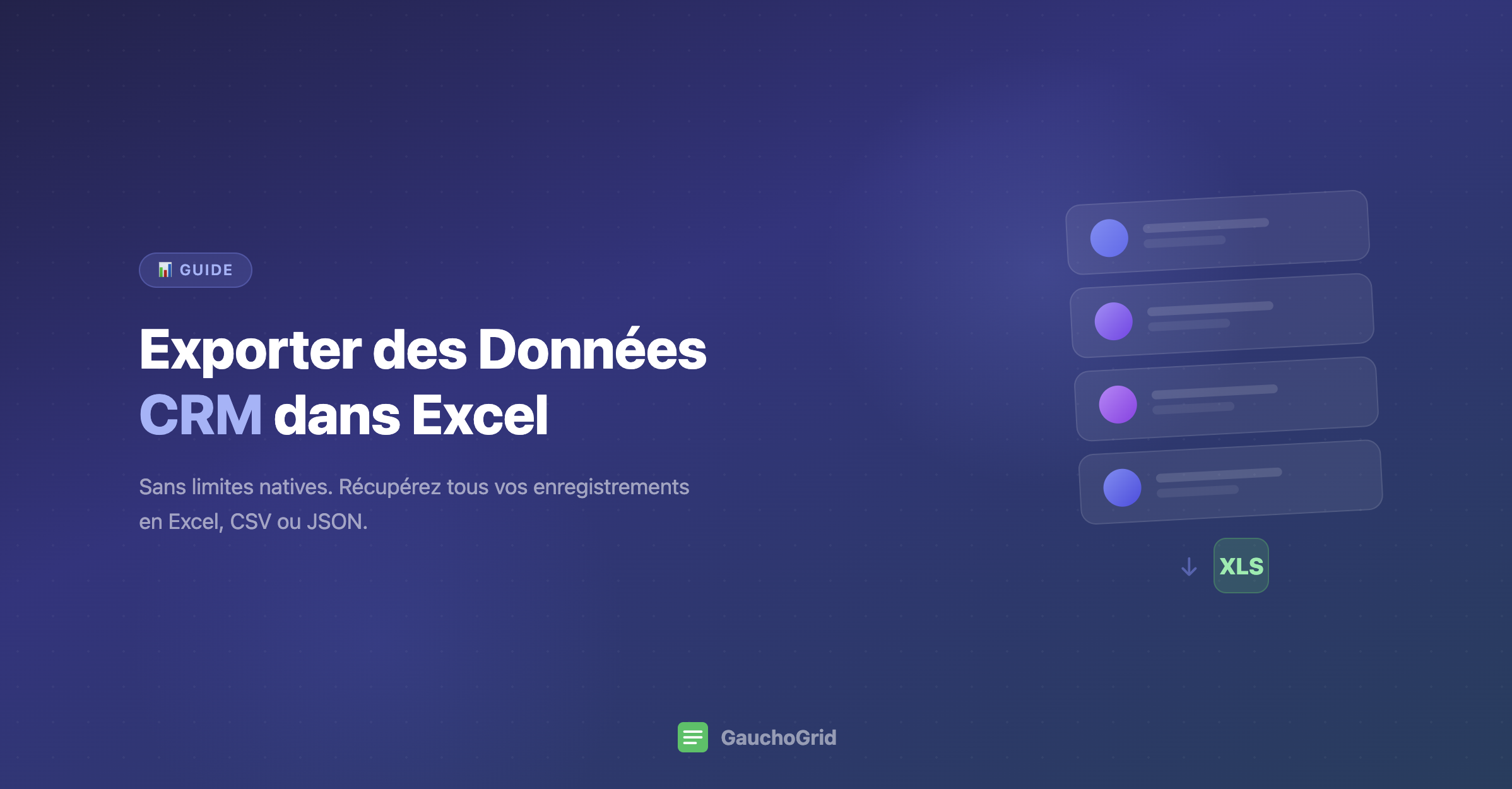 Exporter des Données CRM dans Excel