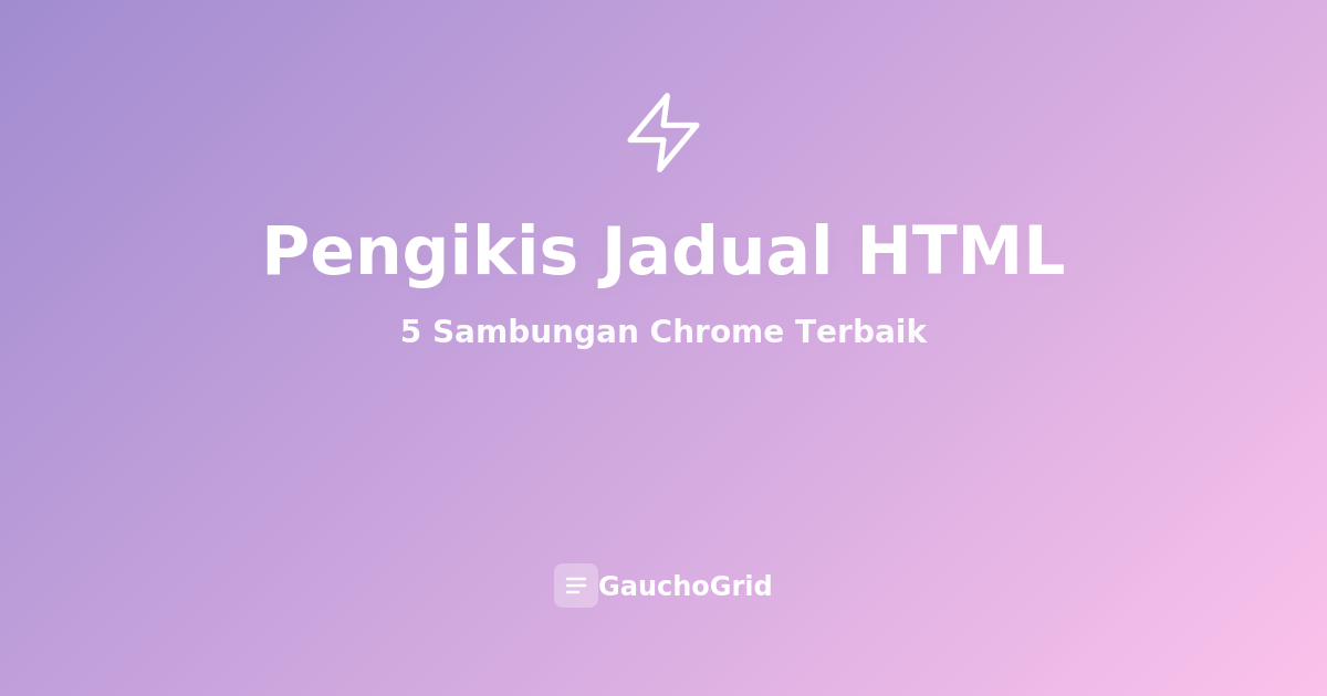 Pengikis Jadual HTML untuk Chrome