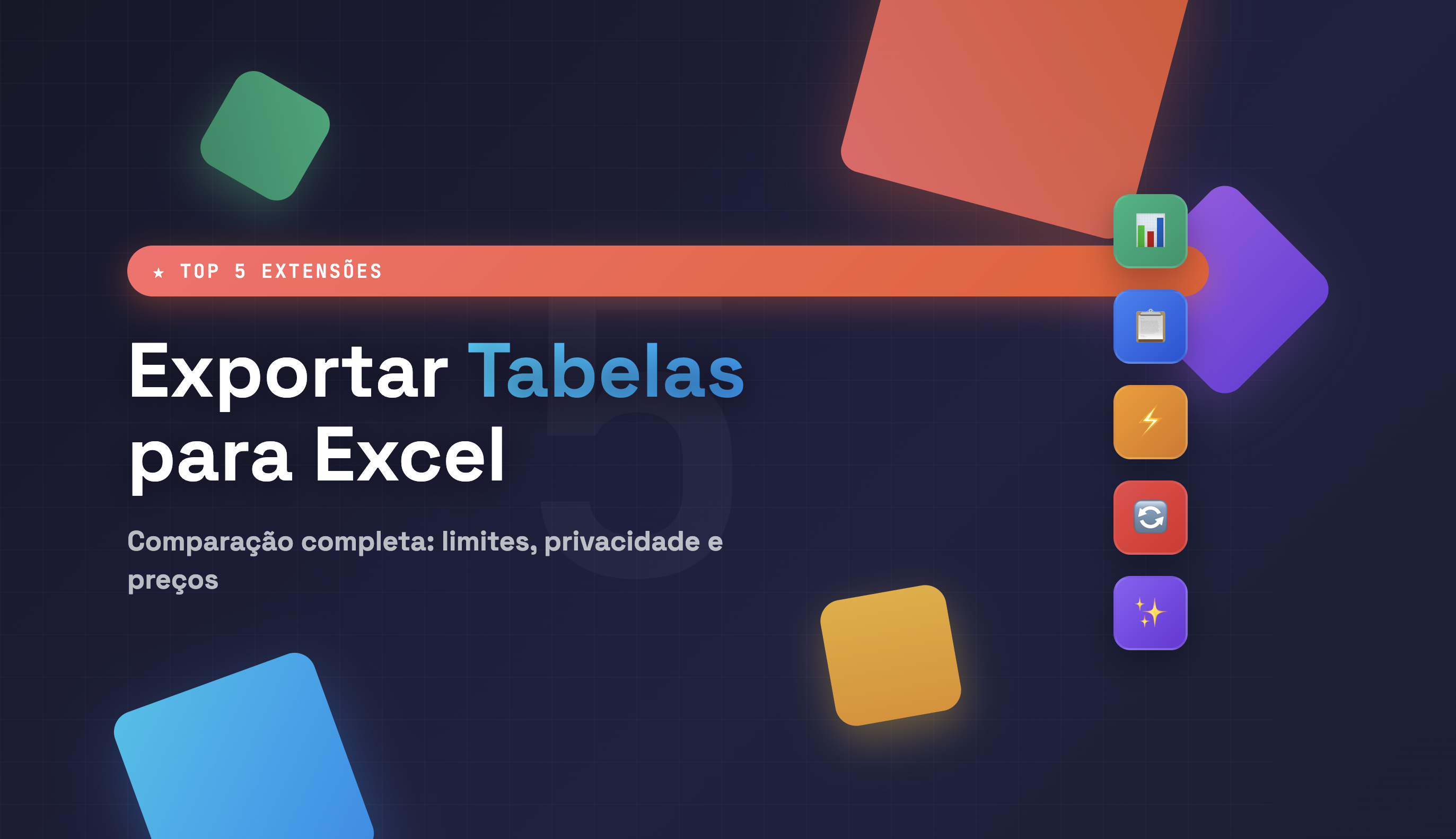 As Melhores Extensões Chrome para Exportar Tabelas
