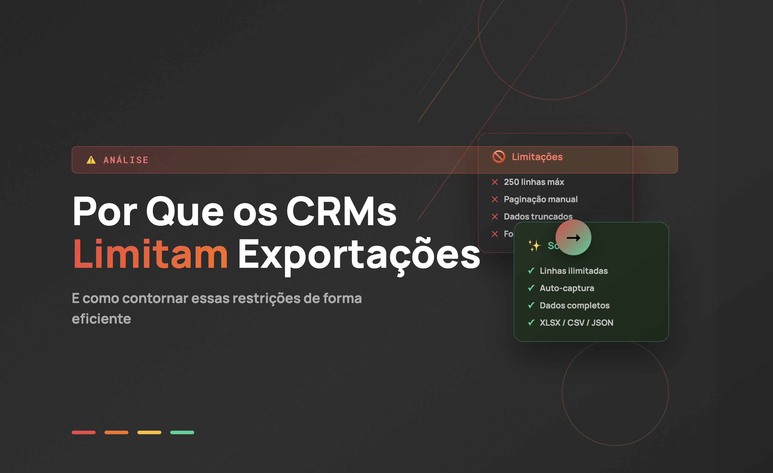 Por Que os Recursos de Exportação de CRM Ficam Aquém
